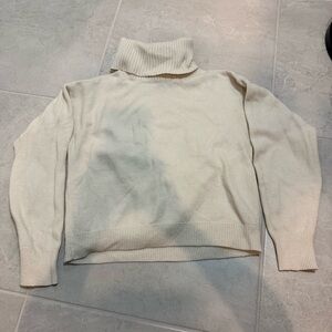 Lulu's Soft Cream Turtleneck Sweater